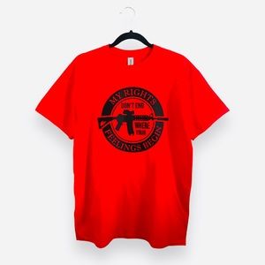Red and black Tactical T-shirt , by full action apparel